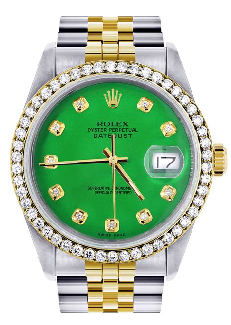 rolex datejust green women